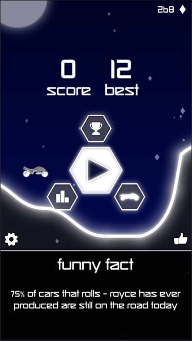 Emulate iPhone app Rider of light - Fly to the sky using MyAndroid