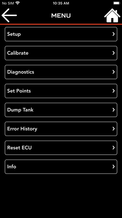 Emulate iPhone app Ridetech - RidePro E5 using MyAndroid