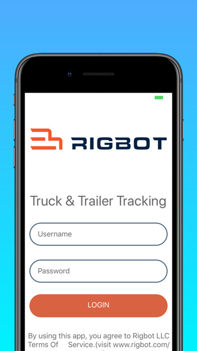 Emulate iPhone app Rigbot Asset Tracking using MyAndroid