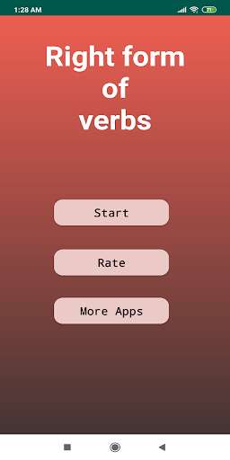 Run android online APK Right form of verbs from MyAndroid or emulate Right form of verbs using MyAndroid