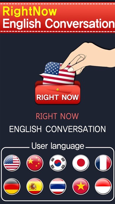 Emulate iPhone app RightNow English Conversation using MyAndroid
