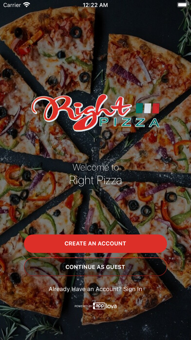 Emulate iPhone app Right Pizza using MyAndroid Emulate iPhone app Right Pizza using MyAndroid