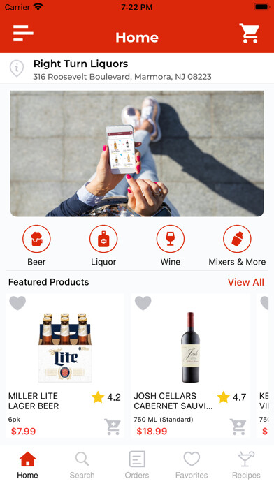 Emulate iPhone app Right Turn Liquors using MyAndroid Emulate iPhone app Right Turn Liquors using MyAndroid