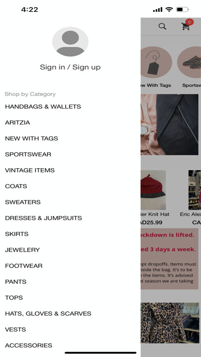 Emulate iPhone app Rikochet Resale using MyAndroid