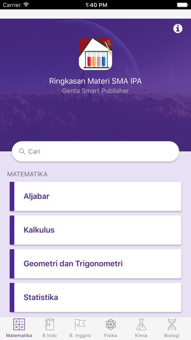 Emulate iPhone app Ringkasan Materi SMA IPA using MyAndroid Emulate iPhone app Ringkasan Materi SMA IPA using MyAndroid