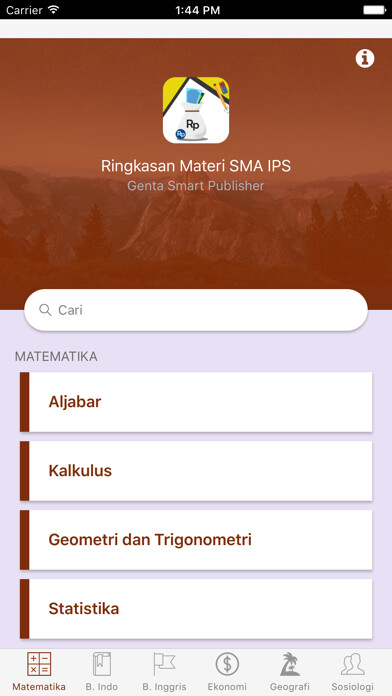 Emulate iPhone app Ringkasan Materi SMA IPS using MyAndroid Emulate iPhone app Ringkasan Materi SMA IPS using MyAndroid