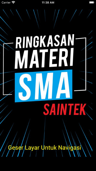 Emulate iPhone app Ringkasan Materi SMA SAINTEK using MyAndroid