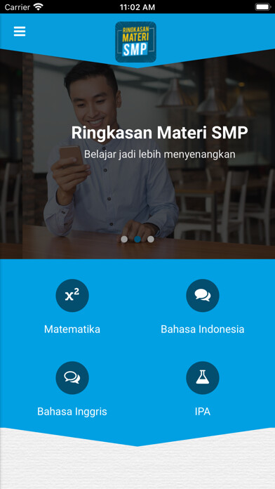 Emulate iPhone app Ringkasan Materi SMP using MyAndroid Emulate iPhone app Ringkasan Materi SMP using MyAndroid
