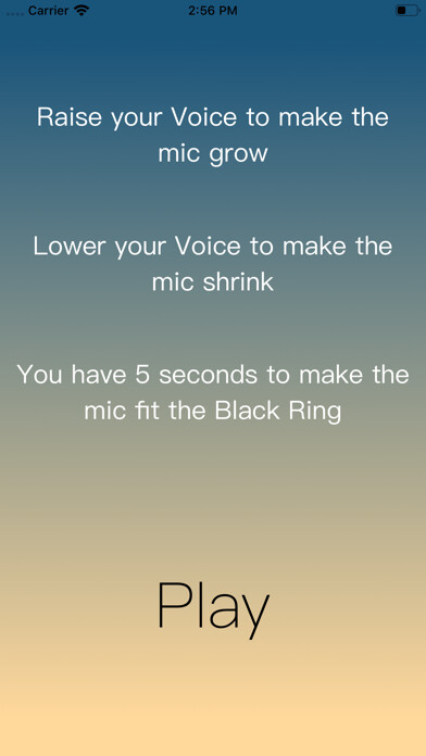 Emulate iPhone app Ring of Sound using MyAndroid