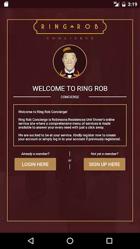 Emulate Android APK Ring Rob Concierge