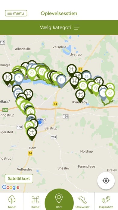 Emulate iPhone app Ringsted Oplevelsessti using MyAndroid