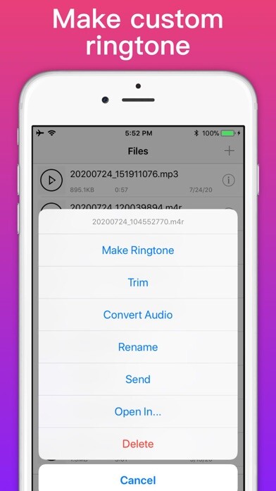 Emulate iPhone app Ringtone Maker - extract audio using MyAndroid Emulate iPhone app Ringtone Maker - extract audio using MyAndroid