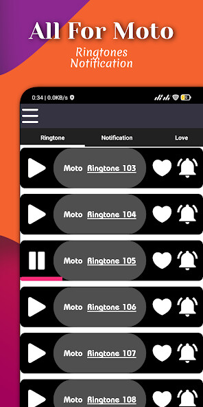 Run android online APK Ringtones and sms for Motorola from MyAndroid or emulate Ringtones and sms for Motorola using MyAndroid
