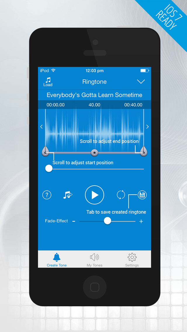 Emulate iPhone app Ringtones - Create Mp3 Ringtones - Ringtone Maker using MyAndroid Emulate iPhone app Ringtones - Create Mp3 Ringtones - Ringtone Maker using MyAndroid