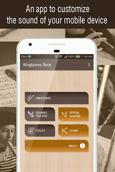 Run android online APK ringtones flute for phone from MyAndroid or emulate ringtones flute for phone using MyAndroid