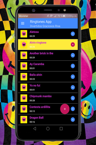 Run android online APK ringtones funny sounds from MyAndroid or emulate ringtones funny sounds using MyAndroid