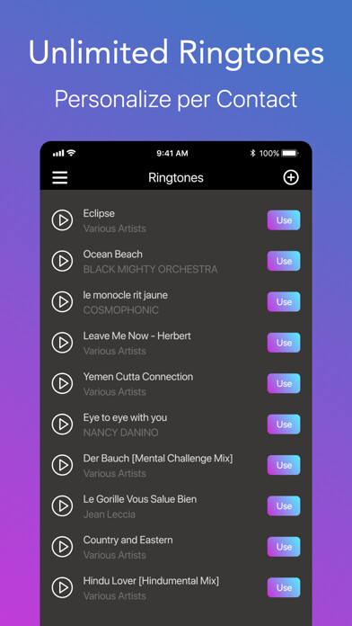 Emulate iPhone app Ringtone.s Maker for iPhone using MyAndroid