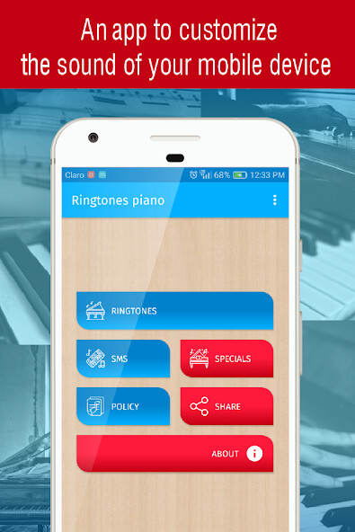 Run android online APK ringtones piano for phone from MyAndroid or emulate ringtones piano for phone using MyAndroid
