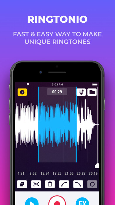 Emulate iPhone app Ringtonio-Ringtone Maker Pro using MyAndroid Emulate iPhone app Ringtonio-Ringtone Maker Pro using MyAndroid