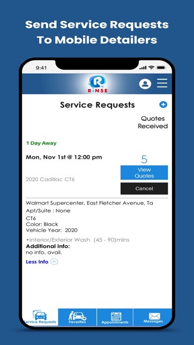Emulate iPhone app Rinse - Mobile Detailing using MyAndroid Emulate iPhone app Rinse - Mobile Detailing using MyAndroid