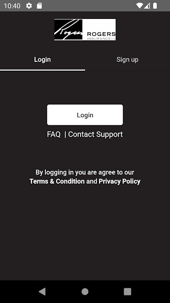 Emulate iPhone app R Insurance using MyAndroid