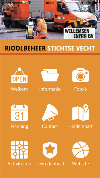 Emulate iPhone app Rioolbeheer Stichtse Vecht using MyAndroid