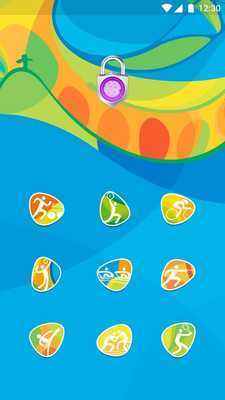 Emulate Android APK Rio Olympic theme for App Lock