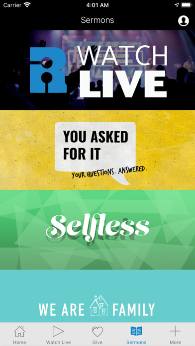 Emulate iPhone app RIO Revolution Church using MyAndroid