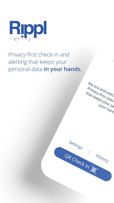 Emulate iPhone app Rippl: Privacy-first Check-in using MyAndroid
