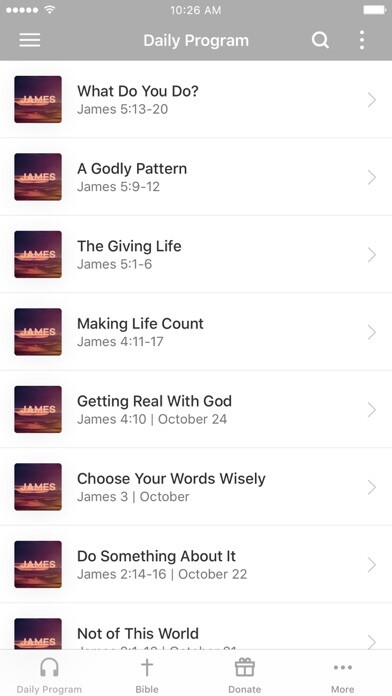 Emulate iPhone app Rise Up Radio Ministry using MyAndroid