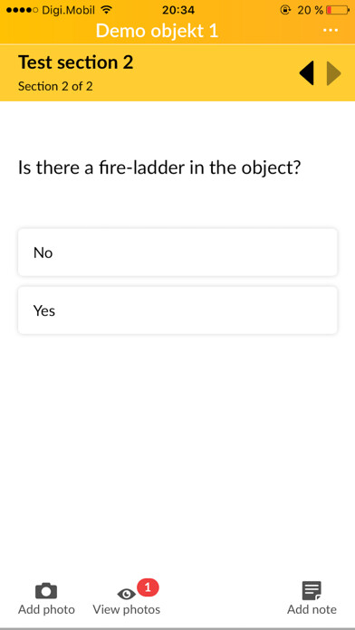 Emulate iPhone app RiskAudit - Risk Assessment using MyAndroid