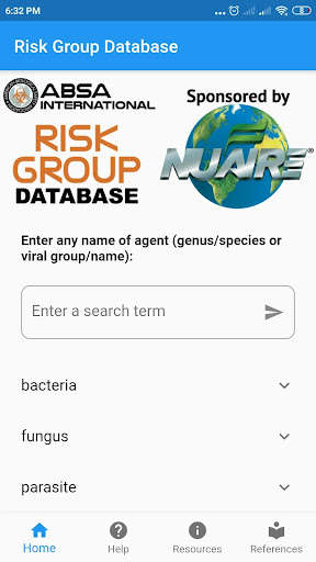 Run android online APK Risk Group Database from MyAndroid or emulate Risk Group Database using MyAndroid