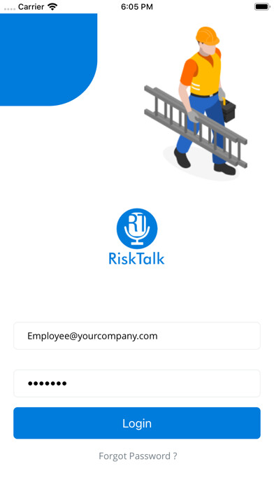 Emulate iPhone app Risk Talk - Workplace Safety using MyAndroid Emulate iPhone app Risk Talk - Workplace Safety using MyAndroid