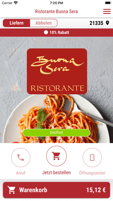 Emulate iPhone app Ristorante Buona Sera using MyAndroid Emulate iPhone app Ristorante Buona Sera using MyAndroid