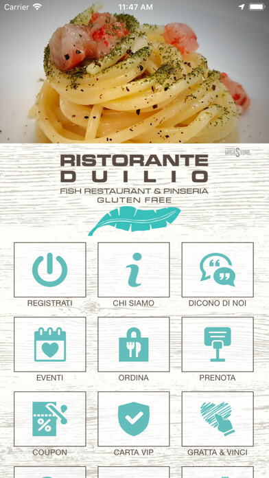 Emulate iPhone app Ristorante Duilio Gluten Free using MyAndroid Emulate iPhone app Ristorante Duilio Gluten Free using MyAndroid