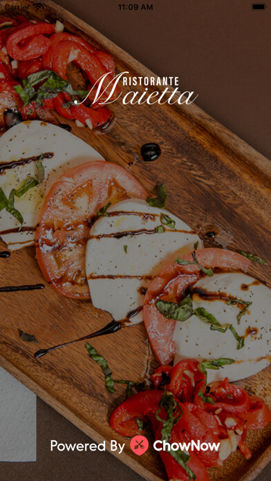 Emulate iPhone app Ristorante Maietta using MyAndroid