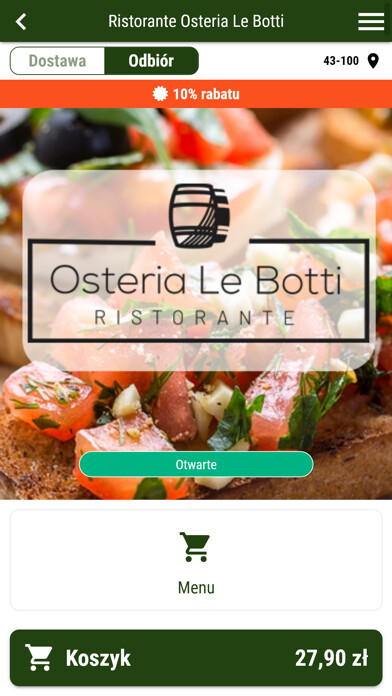 Emulate iPhone app Ristorante Osteria Le Botti using MyAndroid Emulate iPhone app Ristorante Osteria Le Botti using MyAndroid