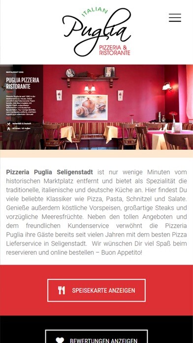 Emulate iPhone app Ristorante Pizzeria Puglia using MyAndroid Emulate iPhone app Ristorante Pizzeria Puglia using MyAndroid