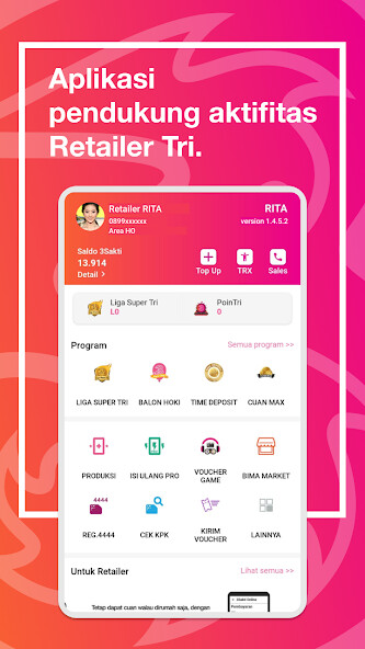 Run android online APK RITA: Informasi Aktivitas Retailer Tri Indonesia from MyAndroid or emulate RITA: Informasi Aktivitas Retailer Tri Indonesia using MyAndroid Run android online APK RITA: Informasi Aktivitas Retailer Tri Indonesia from MyAndroid or emulate RITA: Informasi Aktivitas Retailer Tri Indonesia using MyAndroid