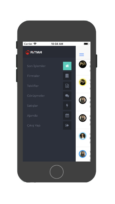 Emulate iPhone app Ritma FLEX CRM using MyAndroid