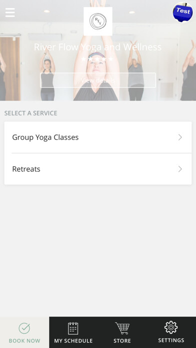 Emulate iPhone app River Flow Yoga and Wellness using MyAndroid Emulate iPhone app River Flow Yoga and Wellness using MyAndroid