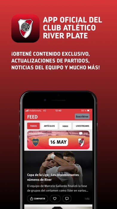 Emulate iPhone app River Plate using MyAndroid