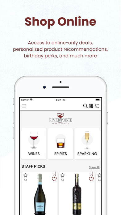 Emulate iPhone app Riverpointe Wine and Spirits using MyAndroid