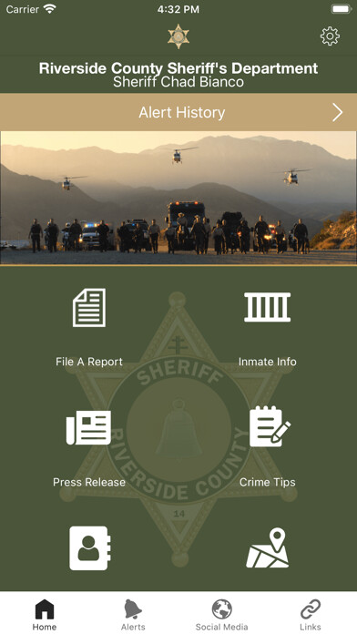 Emulate iPhone app Riverside Sheriff’s Department using MyAndroid