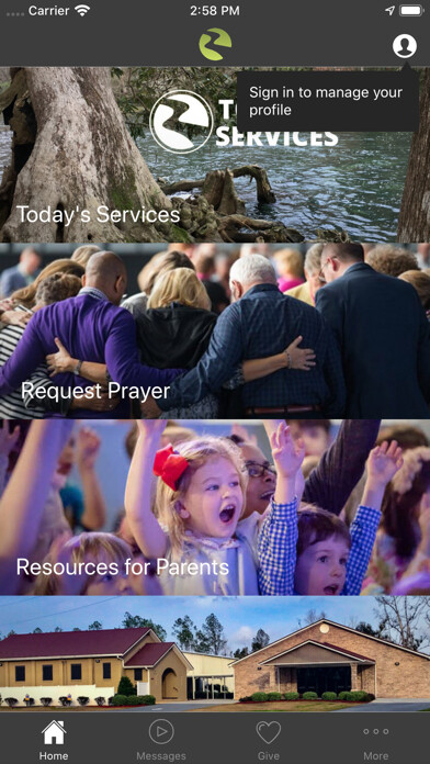 Emulate iPhone app Rivertown Community Church using MyAndroid Emulate iPhone app Rivertown Community Church using MyAndroid