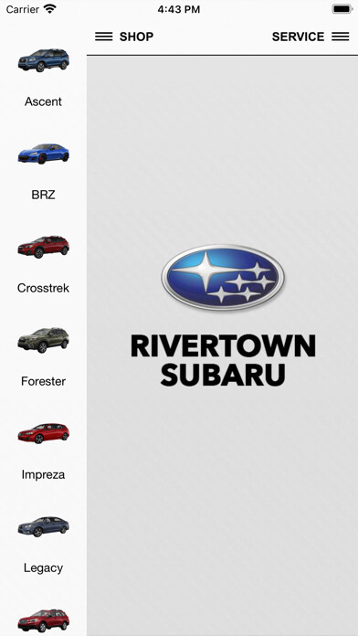 Emulate iPhone app Rivertown Subaru using MyAndroid
