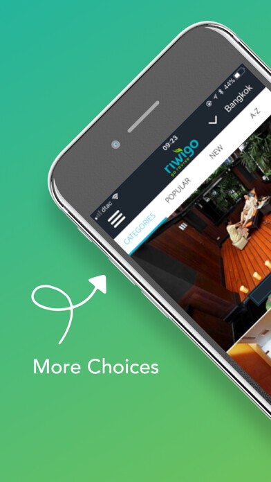 Emulate iPhone app Riwigo-Massage Spa Salon Deals using MyAndroid
