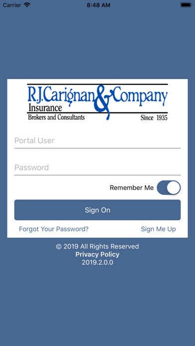 Emulate iPhone app RJ Carignan Online using MyAndroid