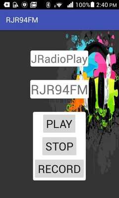 Emulate Android APK RJR 94FM (ListenRecord)