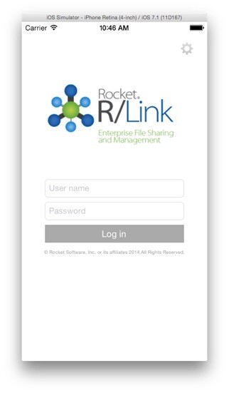 Emulate iPhone app RLink Client for iPhone using MyAndroid